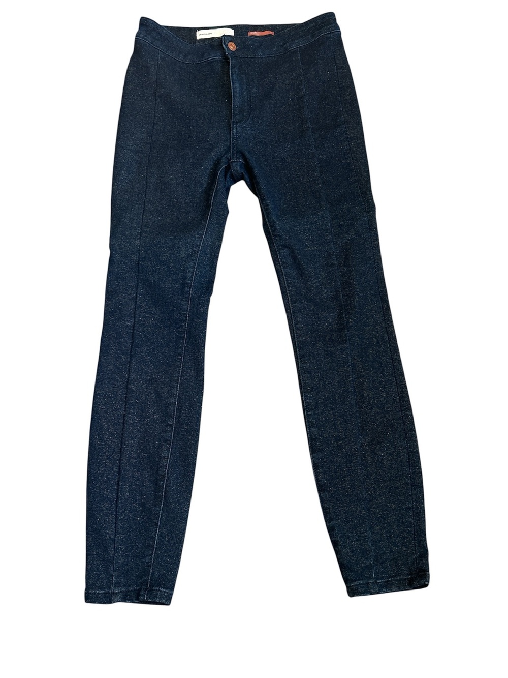 Anthropologie Pilcro Dark Indigo Jeans with Gold Shimmer